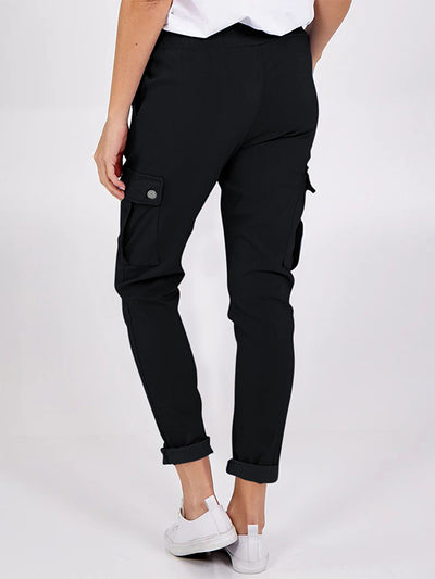 Women's Drawstring Slim Fit Cargo Pants