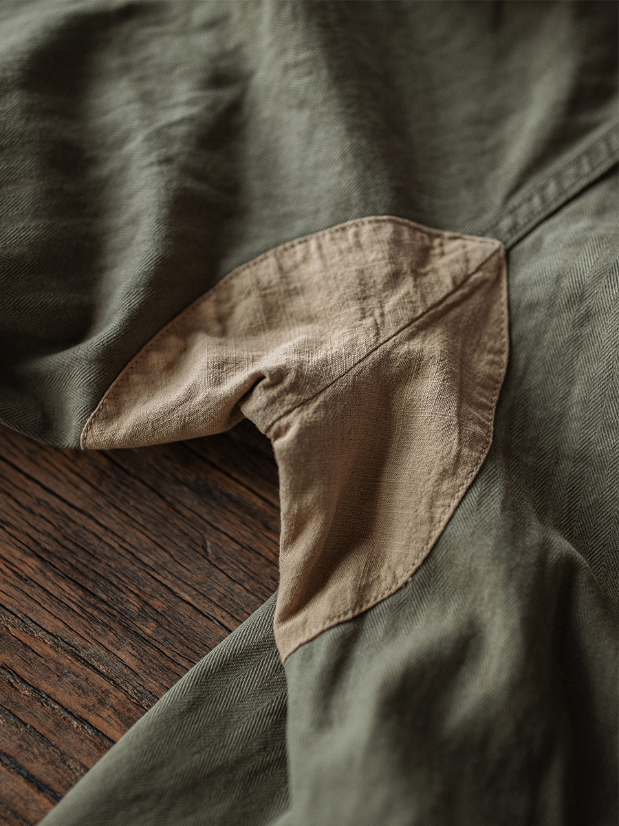 Reproducción de pantalones de sarga de espiga M-47 del ejército francés 