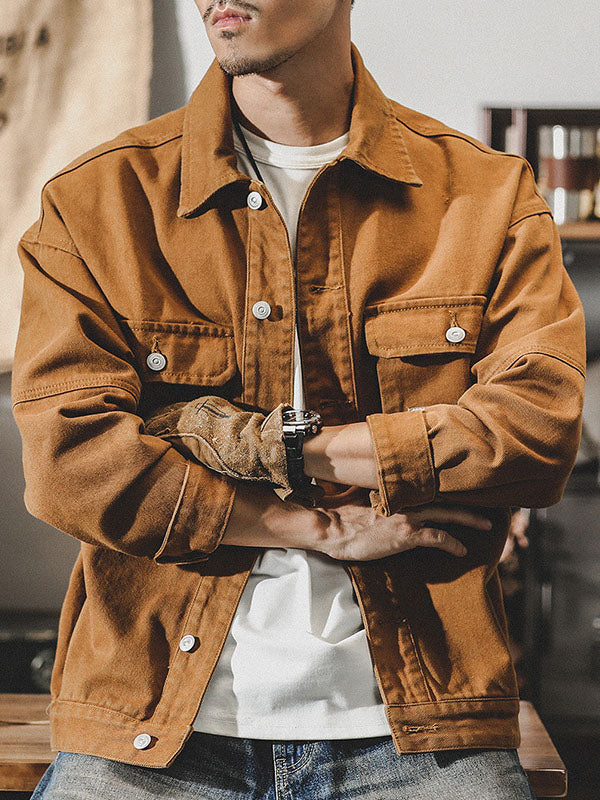 Chaqueta cargo de inspiración americana vintage para hombre