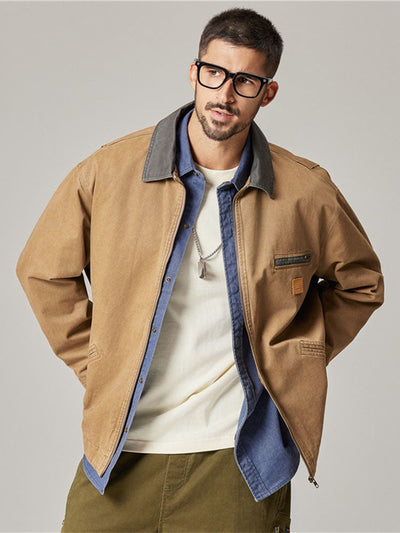 Men's Vintage-Inspired Utility Jacket