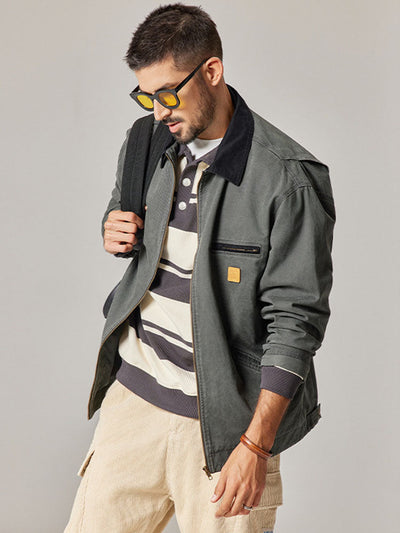 Men's Vintage-Inspired Utility Jacket