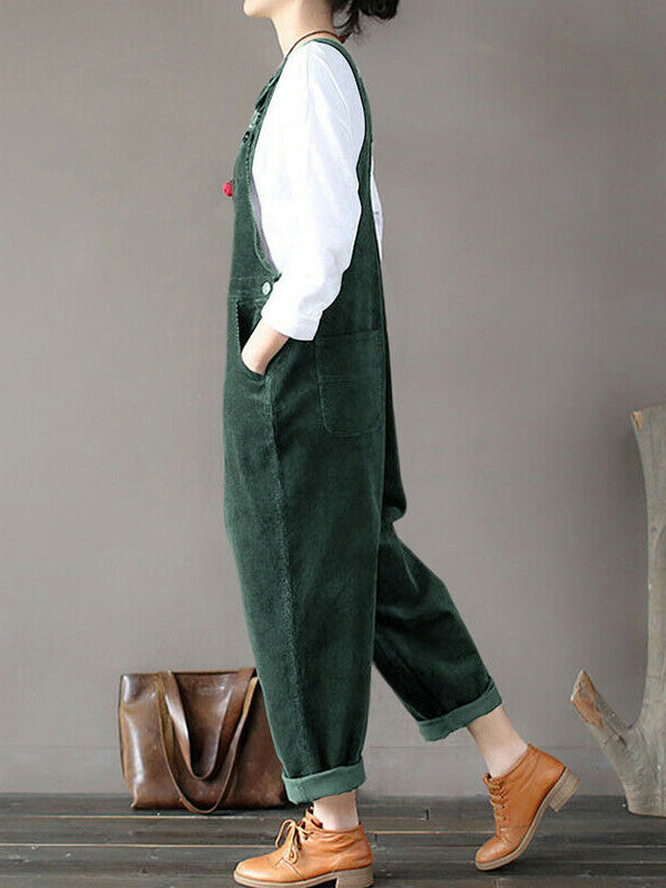 Women's Corduroy Cozy Overalls