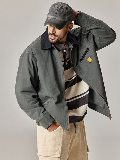 Men's Vintage-Inspired Utility Jacket