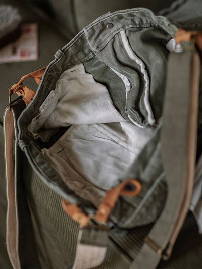 Pantalones de lona pesada de 15 oz con tirantes