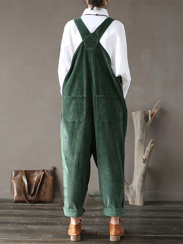 Women's Corduroy Cozy Overalls