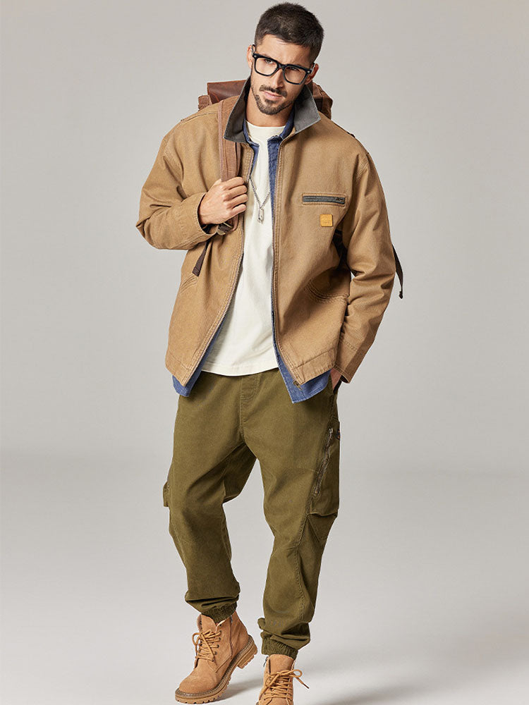 Men's Vintage-Inspired Utility Jacket