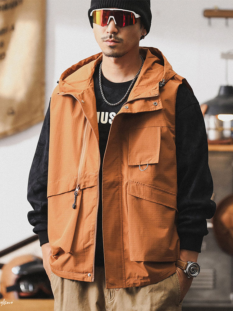 Men's Hooded Utility Vest
