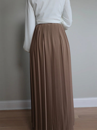 Lovely Pleated Overskirt Pants Set