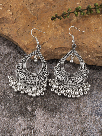 Pendientes Jhumka de aleación de estilo étnico