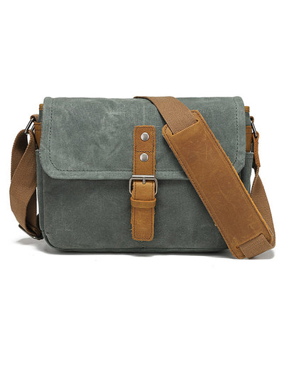 Vintage-Inspired Shoulder Canvas Camera Bag