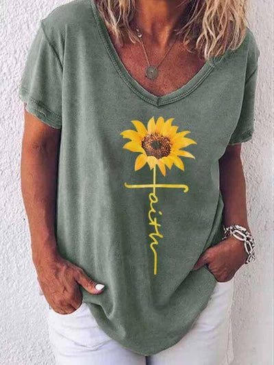 Camiseta gráfica Girasol