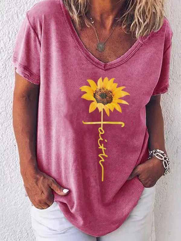 Camiseta gráfica Girasol