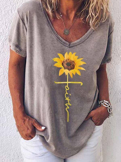 Camiseta gráfica Girasol