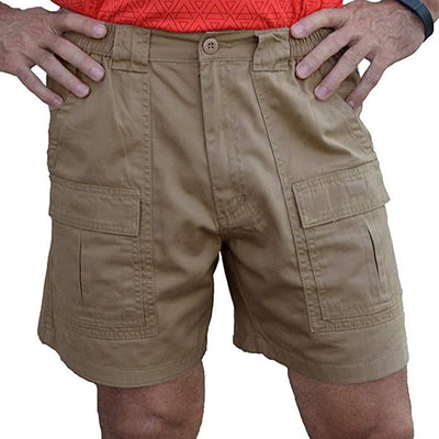 Shorts cargo elásticos y cómodos con múltiples bolsillos para hombre