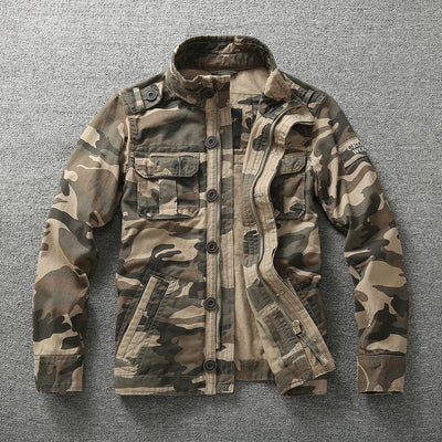 Chaqueta de trabajo estilo militar