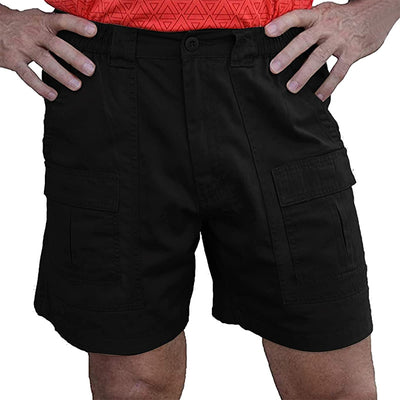 Shorts cargo elásticos y cómodos con múltiples bolsillos para hombre