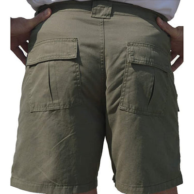 Shorts cargo elásticos y cómodos con múltiples bolsillos para hombre